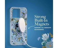 Rifle Paper Clear MagSafe - dėklas skirtas Apple iPhone 14 Pro Max Garden Party Mėlyna