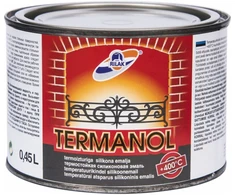 Karščiui atsparūs dažai RILAK TERMANOL iki 400 °C juoda 450 ml.