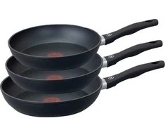 3 keptuvių rinkinys su temperatūros jutikliu 20/24/28 cm, MG Home indukcinėms viryklėms, su temperatūros jutikliu