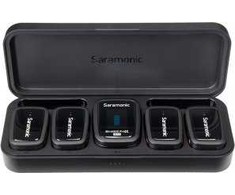 Saramonic Blink 500 Pro B8 2,4 GHz 4 kanalų belaidžio mikrofono sistema su dėklu ir integruotu įrašymu