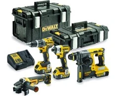 Įrankių rinkinys DeWalt (DCG405 + DCH273 + DCD796 + DCF887); 18 V; 3x5,0 Ah akum.