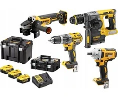 akumuliatorinių įrankių rinkinys Combo Li-Ion 18V/3x5.0Ah, Dewalt [DCK428P3T-QW] DCD796 + DCF894 + DCG405 + DCH273