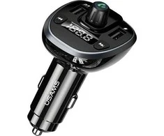 USAMS laisvų rankų įranga C21 FM moduliatorius, Bluetooth 5.0, MP3, 2xUSB 3,4A juodos spalvos CC115GC01 (US-CC115)