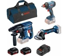 Rinkinys įrankių Bosch Rinkinys BOSCH GBH180 + GWS180 + GDX180 +2XAKU 5.0AH + GAL1880CV