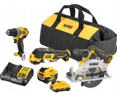 DEWALT Rinkinys COMBO 12V DCK317P1D1 (DCD701 + DCS353 + DCS512) 1x5,0Ah 1x2,0Ah KREPŠYS