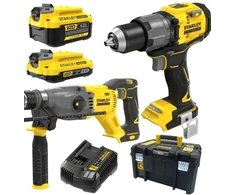Stanley Rinkinys 18V V20 SFMCD726+SFMCH900 1*4.0AH 1*2.0AH