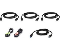 Aten Rinkinys kabli KVM ATEN 2L-7D02UDPX6 1,8 M USB DisplayPort Triple Ekranas juoda 1,8 m