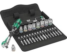 Wera 8100 SA 9 Zyklop greičio reketų rinkinys, 1/4 Drive Imperial