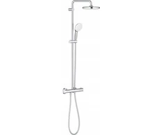 Dušo komplektas Grohe Grohe dušo sistema su termostatu, montuojama ant sienos, Tempesta System 210, chromas, 26811001