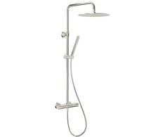 Dušo komplektas momali Premium lietaus dušas su termostatiniu dušo maišytuvu KFA MOZA PVD BRUSHED NICKEL 5736-920-21
