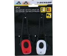 Dunlop - Silikoninių dviračio žibintų rinkinys priekiniams ir galiniams LED žibintams