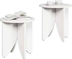 Kavos staliukas 2 pcs Balta