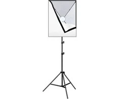 Puluz apšvietimo stovas foto studijai 50x70cm trikojis LED lemputė 1vnt