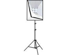 Studijos komplektas Puluz softbox 50x70cm, trikojis, LED lemputė 4 vnt PU5071EU