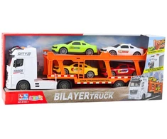 Lean Toys Vilkikas su šviesomis ir garsais, 57 cm, 4 automobiliai