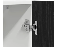 Pakabinama spintelė Lyon 2 pcs Juodas ąžuolas 50 x 31 x 60 cm