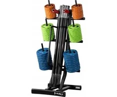 Štangos treniruočių pompa SBP22, rinkinys 10 x 20 kg (200 kg) + stovas STR40 HMS