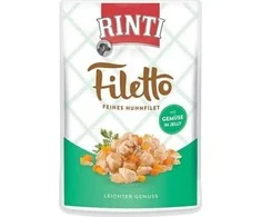 RINTI Filetto vištiena fillet with vegetables – drėgnas ėdalas šunims – 100g