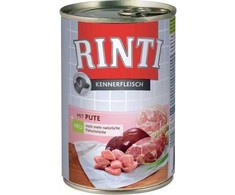 FINNERN GmbH end Co. KG Rinti Kennerfleisch suaugusių šunų konservuotas pašaras su kalakutiena, 400g