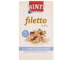 FINNERN GmbH end Co. KG Rinti Filetto šunų konservai su vištiena ir ėriena 100 g, maišelyje
