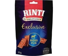 RINTI Singlefleisch Exclusive Horse – skanėstas šuniui – 50g