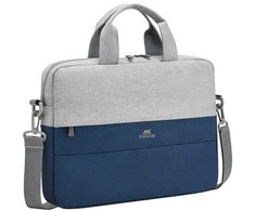 Krepšys RivaCase Rivacase 7522 Pilkas/DARK Mėlynas torba na laptop 35,6 cm (14'') Aktówka Mėlyna, Pilka