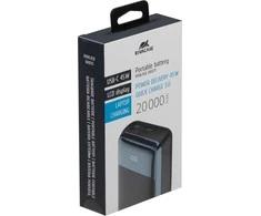 RIVACASE Power Bank 20000 mAh QC/PD 45W LCD for Nešiojamas kompiuteris Juodas