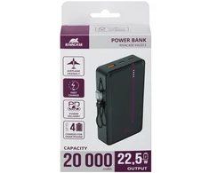 Rivacase VA2312 20000 mAh 22.5W juoda