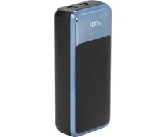 RIVACASE Power Bank 30000 mAh QC/PD 65W LCD for Nešiojamas kompiuteris Juodas