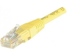 Logon RJ-45/RJ-45 U/UTP kat.5e Geltonas 0.3m (853911)