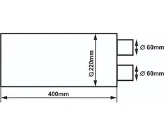 RM Motors vidurinis duslintuvas 60mm RM