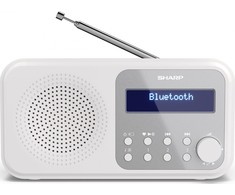 „Sharp DR-P420(WH)“ nešiojamasis skaitmeninis radijas „Tokyo“, FM/DAB/DAB+, „Bluetooth 5.0“, maitinamas per USB arba bateriją, „Snowy Baltas“ | „Sharp“ | Nešiojamasis skaitmeninis radijas „Tokyo“ | DR-P420(WH) | „Bluetooth“ | Baltas