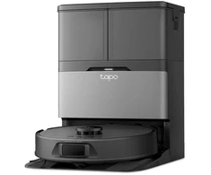 TP-Link Tapo RV50 Pro Omni robotinis dulkių siurblys su šluoste ir stotele (dvigubas lazeris, 2,4 GHz, BT, juodas)