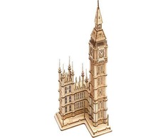 Apšviestas RoboTime 3D dėlionės laikrodžio bokštas Big Ben