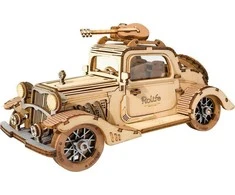 Robotime Medinė 3D dėlionė - Automobilis