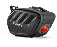 Rockbros C61 dviračio balnelio krepšys su išmaniuoju galiniu žibintu 0,45 l - Juodas