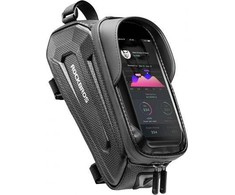 Dviračio rankinė Rockbros Hardpouch M juoda, su telefono laikikliu