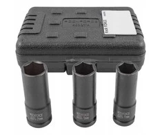Rockforce Plonasienių smūginių galvučių rinkinys 1/2'' (6-kampės) 3 vnt. (17,19,21mm)