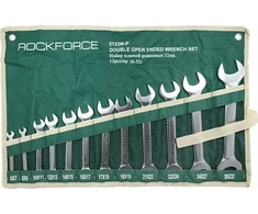 Rockforce 12 dalių atvirų raktų rinkinys (6–32 mm) ant drobės