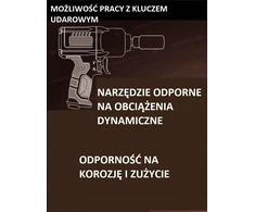 Rockforce 76 mm 1 colio gilaus smūgio lizdas (6 taškų)