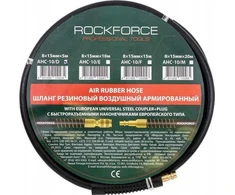 „Rockforce“ guminė pneumatinė žarna, sustiprinta 8 mm x 5 m su greitosiomis jungtimis