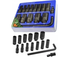 Rockforce Impact lizdų rinkinys 1/2" 15 vnt.