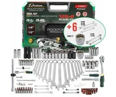Rockforce Įrankių rinkinys 125+6el. 1/4", 3/8", 1/2" Premium