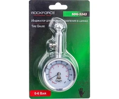 Rockforce padangų slėgio matuoklis (0–6 barai)