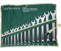 Rockforce Rinkinys plokščių dvikilpių veržliarakčių 14el. (10-32mm) na płótnie