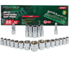 Rockforce Wmc ROCKFORCE TRUMPAI 6 KAMPI LIZDAI. 22 vnt. 1/2" 10-32mm /INSERT/SHELF