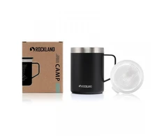Rockland Termo puodelis Camp Mug 0,35 L – nerūdijantis plienas, próżniowy, su dangteliu Tritan, juoda