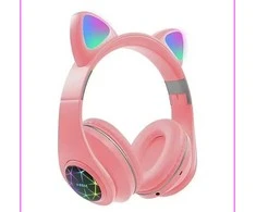 RoGer Cat M2 Bluetooth Ausinės su Cat Ears LED