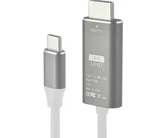 RoGer FT-H05 USB-C į HDMI UltraHD 4K@30Hz kabelis 2m / baltas