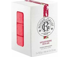 Roger &amp; Gallet Gingembre Rouge Soaps Set kvapiųjų muilų rinkinys, 3 x 100 g